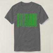 T-shirt Code-barres DX (Design devant)
