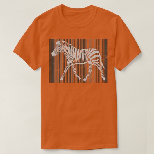 T-shirt Code-barres Funny Zebra (Design devant)