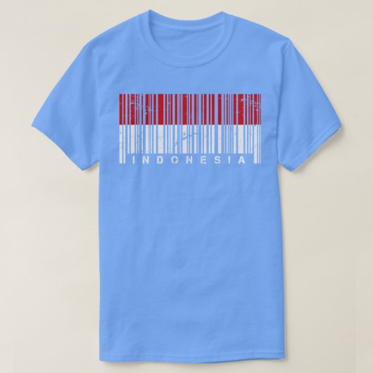 T-shirt Code-barres Indonésie (Design devant)