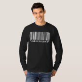 T-shirt Code-barres inestimable au verso (Devant entier)