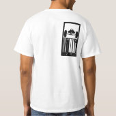 T-shirt code barres noir (Dos)