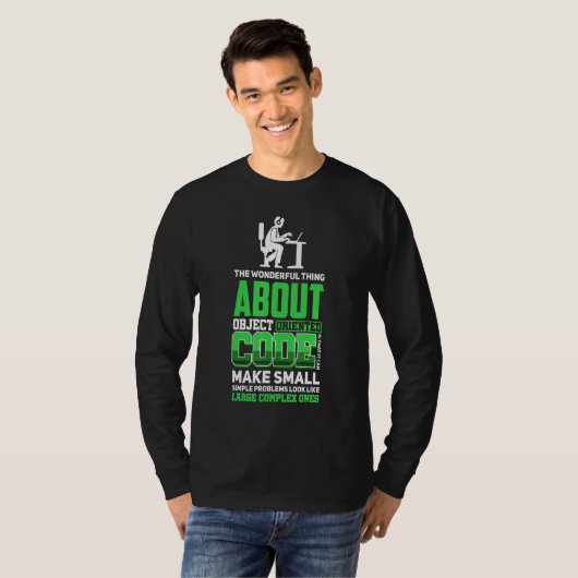 T-shirt Code binaire du programmeur administrateur Linux (Devant entier)