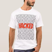 T-shirt Code binaire ENTAILLÉ (Devant)
