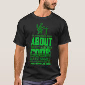 T-shirt Code binaire Linu du programmeur admin (Devant)
