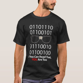 T-shirt Code Binaire Si Vous Pouvez Lire Que Vous Êtes Tro