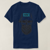 T-shirt Code Bl4q Skull (Design devant)