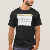 T-Shirt Code Café Programmeur | Si Pas Café (Devant)