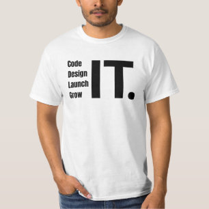 T-shirt Code, Conception, Lancement, Développer Il Minimal