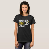 T-shirt Code construit créer automatisation Programmation (Devant entier)