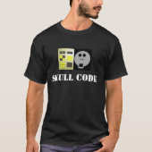 T-shirt Code Crâne V2 : Tee-shirt Skullnskin Graphics par (Devant)