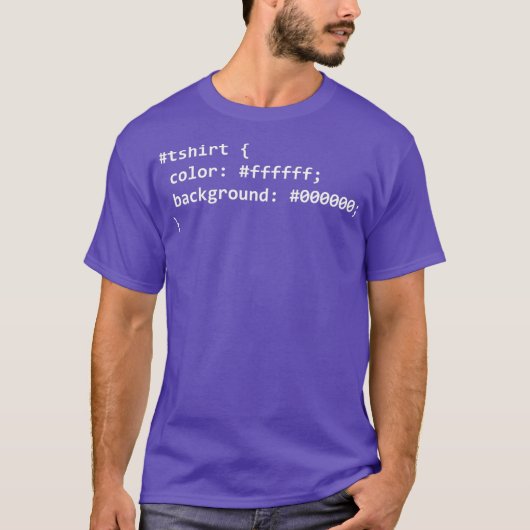 T-shirt Code CSS HTML amusant pour les programmeurs Geeks (Devant)