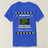 T-shirt Code d'avertissement en cours Développement du pro (Design devant)