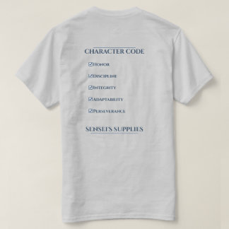 T-shirt Code de caractère