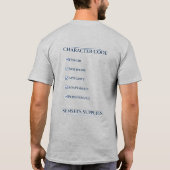 T-shirt Code de caractère (Dos)