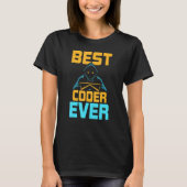 T-shirt Code de codage de programmation de meilleur codeur (Devant)