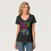 T-shirt Code de couleur hexadécimal pour les concepteurs d (Devant entier)