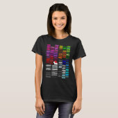 T-shirt Code de couleur hexadécimal pour les concepteurs d (Devant entier)