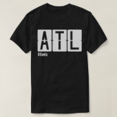 T-shirt Code de l'aéroport ATL d'Atlanta (Design devant)
