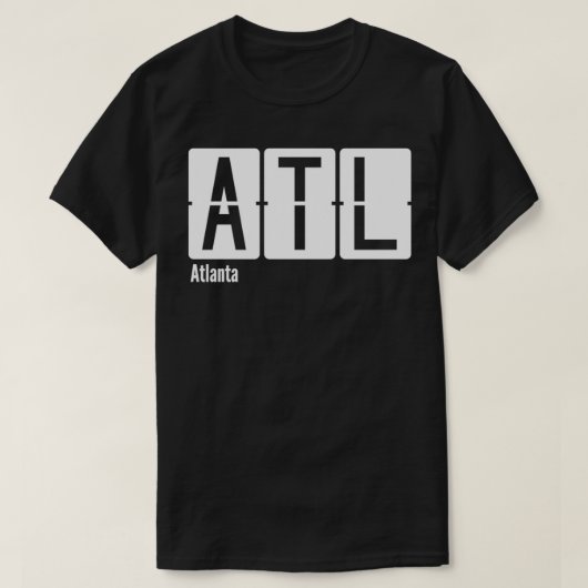 T-shirt Code de l'aéroport ATL d'Atlanta (Design devant)