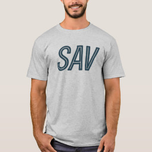 T-shirt Code de l'aéroport SAV Savannah GA - Southern Trav
