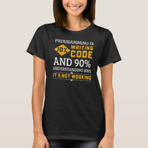 T-shirt Code de programmation Comprendre pourquoi cela ne