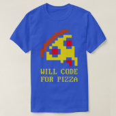 T-shirt Code De Programmation Logicielle Pizzacoder (Design devant)