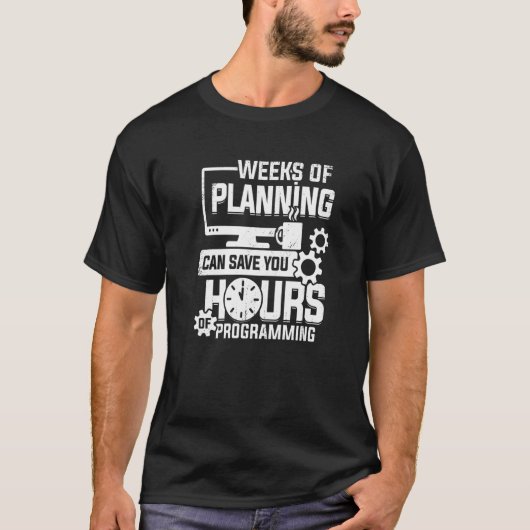 T-shirt Code De Programmation Pour Un Programmeur (Devant)