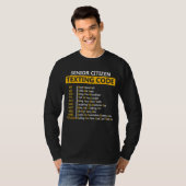 T-shirt Code de SMS pour grand-père (Devant entier)