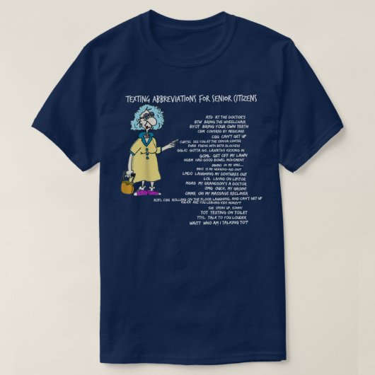 T-shirt Code de test pour les seniors (Design devant)