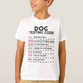 T-shirt Code de texture de chien (Devant)