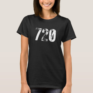 T-shirt Code de zone 720 Denver CO Téléphone mobile Code d
