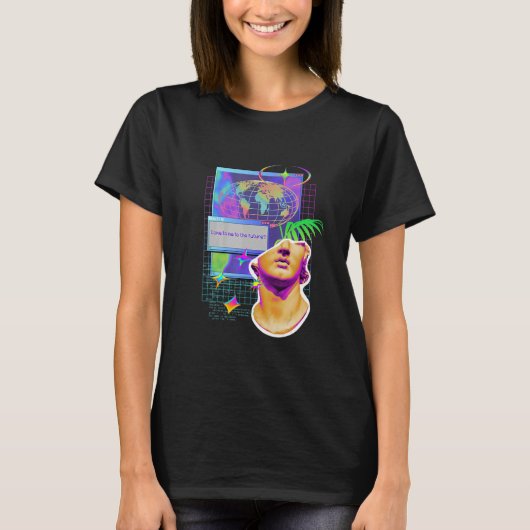 T-shirt Code d'erreur Vaporwave rétro Ordinateur IT Nerd G (Devant)