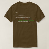 T-shirt Code exception du programmeur (Design devant)