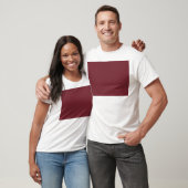 T-shirt Code hexadécimal du vin 74242F (Unisexe)