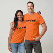 T-shirt code HTML breakbeat (Unisexe)