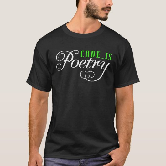 T-shirt Code is poetry (Devant)