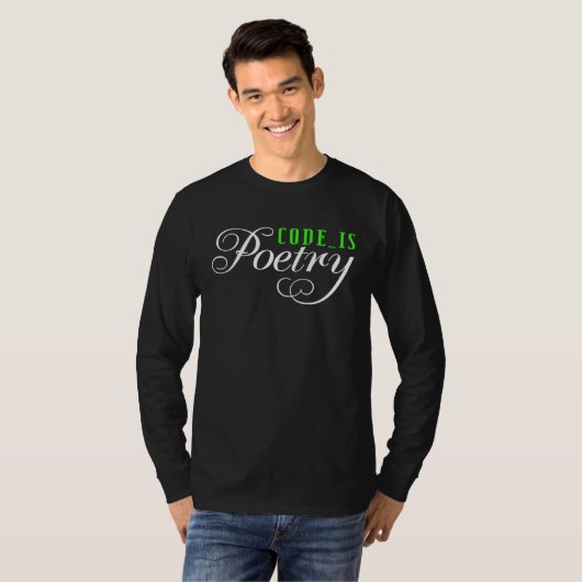 T-shirt Code is poetry (Devant entier)