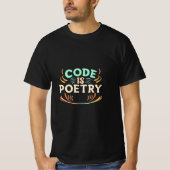 T-shirt Code Is Poetry : Unleash Your Programmer's Artistr (Devant)