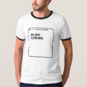 T-shirt Code Magique de Programmeur Drôle - Nom Personnali (Devant)