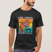 T-shirt Code Monkey Gorilla Retro Coder PC Nerd Gee (Devant)