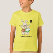 T-shirt Code Morse en dessin animé pour les enfants ! Let (Devant)