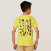 T-shirt Code Morse en dessin animé pour les enfants ! Let (Dos entier)
