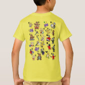 T-shirt Code Morse en dessin animé pour les enfants ! Let (Dos)