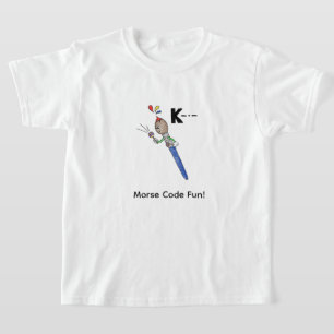 T-shirt Code Morse en dessin animé pour les enfants !  Let