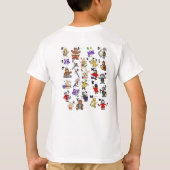 T-shirt Code Morse en dessin animé pour les enfants ! Let (Dos)