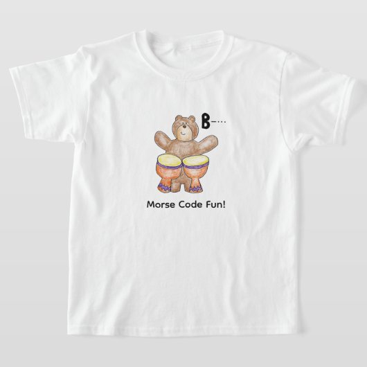 T-shirt Code Morse en dessin animé pour les enfants ! Let (Poser)