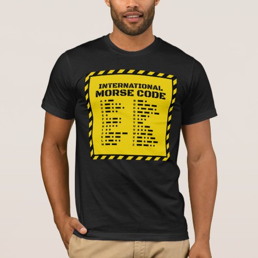 T-shirt Code Morse International - En construction (Devant)