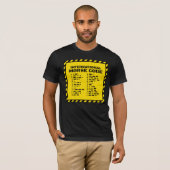 T-shirt Code Morse International - En construction (Devant entier)