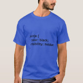 T-shirt code ninja, en-tête du script (Devant)