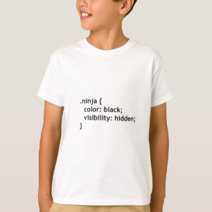 T-shirt code ninja, script